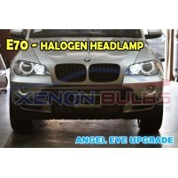 BMW E70 X5 HALOGEN HEADLAMP ANGEL EYE UPGRADE WHITE..